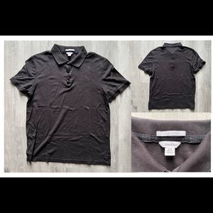 Calvin Klein Liquid Cotton Polo Black Small